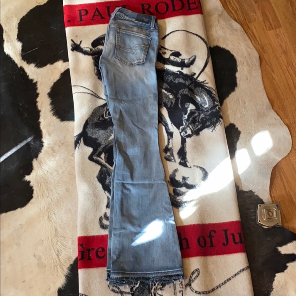 American Eagle Flare Jeans.